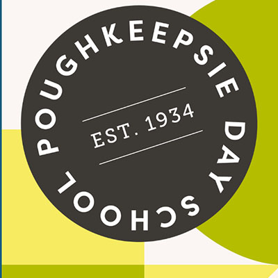 A decorative logo image with the words "Poughkeepsie Day School Est. 1934"