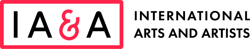 A logo with the text "I. A. & A.: International Arts and Artists".
