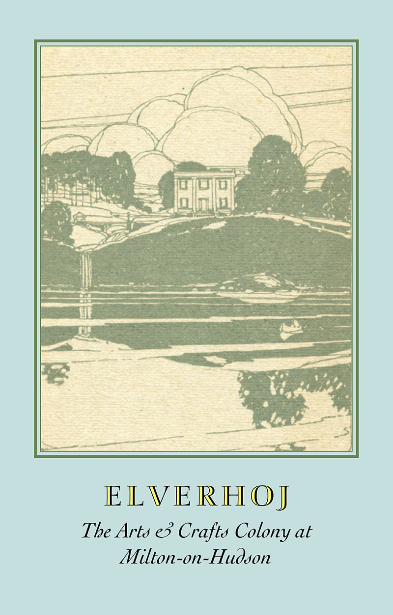 Book cover of a pencil drawing of a scenic building overlooking the Hudson River.