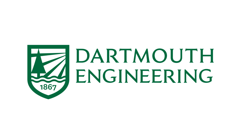 Illustration of a shield and text that reads: 1867 Dartmouth Engineering.