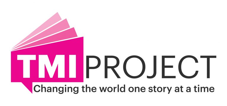 TMI Project Logo: Changing the world one story at a time.