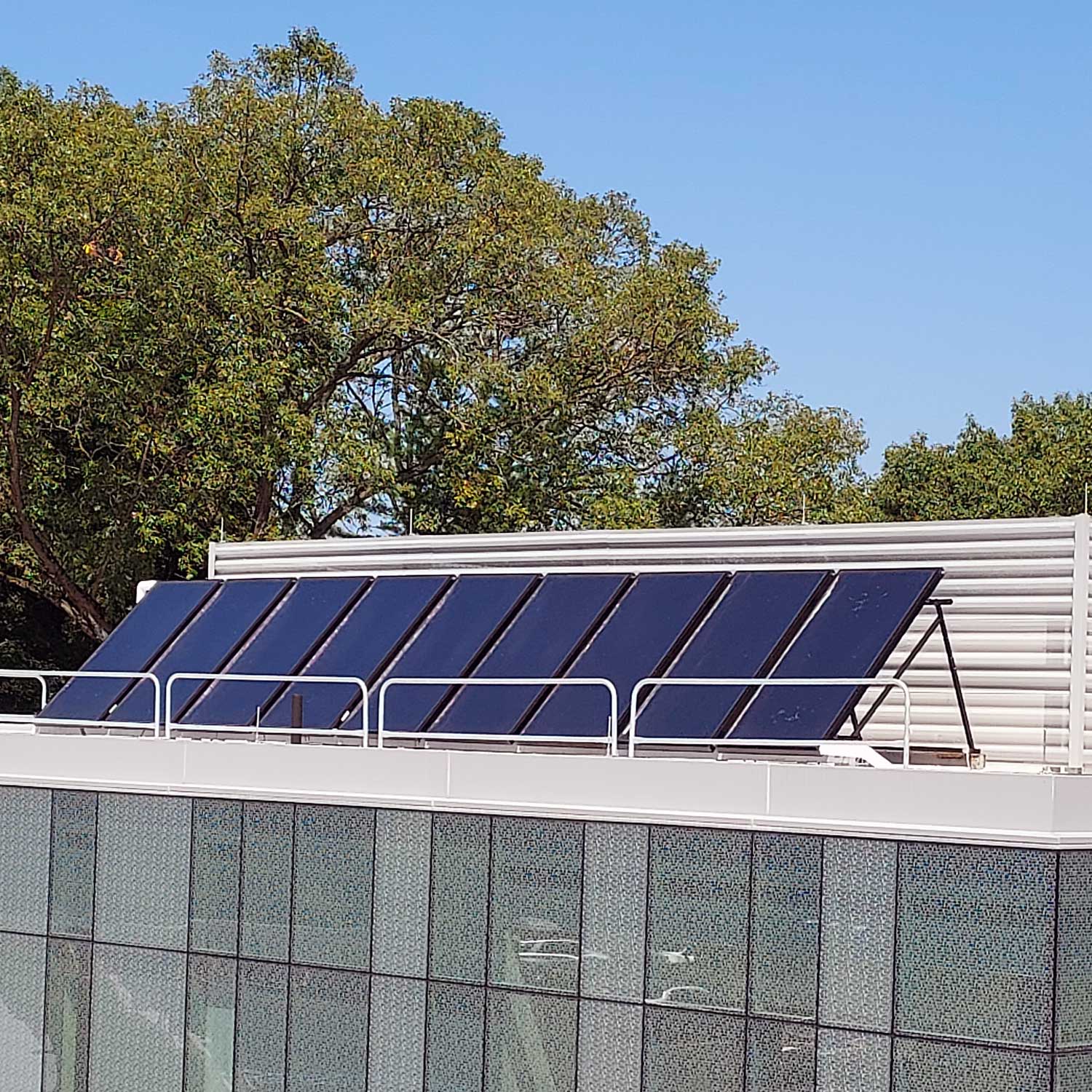 solar thermal panels in a solar thermal system.