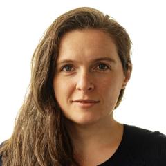 Headshot of Malissa O'Donnell wearing black shirt and white background