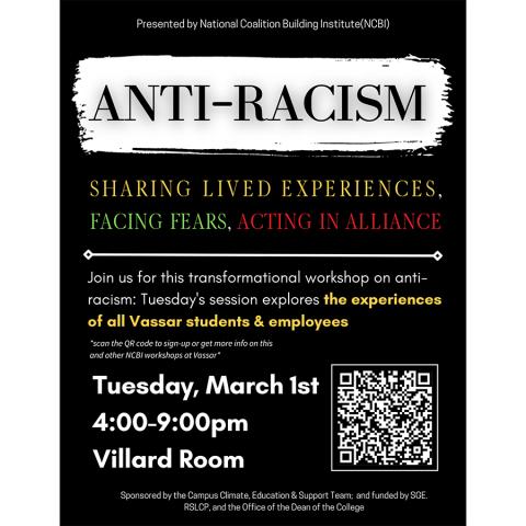 poster for anti-racism workshop Day 2