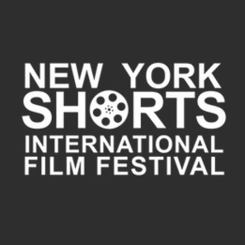 Logo that reads, "New York Shorts - International Film Festival".