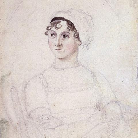 Portrait drawing and painting of a seated subject.